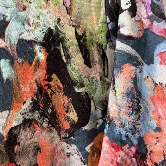 Soft Surroundings Women's Top Size Petite Small Impasto Tunic Top Abstract Artsy - Picture 6 of 16